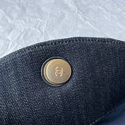 Chanel shopping bag jean size 38×32×14cm - 3