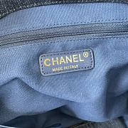 Chanel shopping bag jean size 38×32×14cm - 2