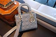 Dior Lady blue bag size 20x17x8cm - 6