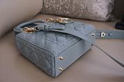Dior Lady blue bag size 20x17x8cm - 5