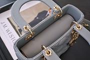 Dior Lady blue bag size 20x17x8cm - 4