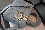Dior Lady blue bag size 20x17x8cm - 3