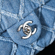 Chanel CC Jumbo Quilted Denim Flap Bag size 25cm - 3