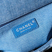Chanel CC Jumbo Quilted Denim Flap Bag size 25cm - 2