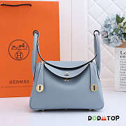 Hermès LINDY bag 26cm Clémence leather - Number 1060  - Silver hardware - 3