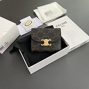 Celine Triomphe wallet size 10.5x9x3cm - 1