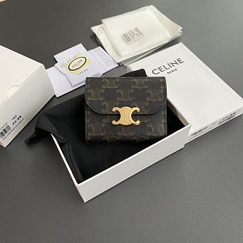 Celine Triomphe wallet size 10.5x9x3cm