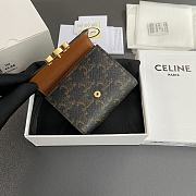 Celine Triomphe wallet size 10.5x9x3cm - 3