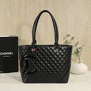 Chanel Cambon black bag size 30x25x15cm - 1