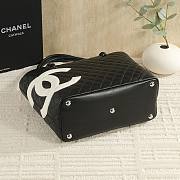 Chanel Cambon black bag logo size 30x25x15cm - 4