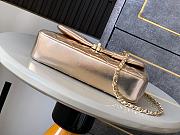 Chanel flap bag gold color bag size 14 X 22.5 X 5.8 cm - 2