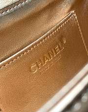 Chanel flap bag gold color bag size 14 X 22.5 X 5.8 cm - 4