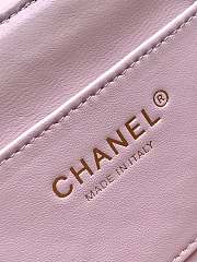 Chanel flap bag pink color bag size 14 X 22.5 X 5.8 cm - 4