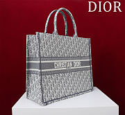 Dior Book Tote gray large bag size 41x35x18cm - 3