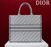Dior Book Tote gray large bag size 41x35x18cm - 4