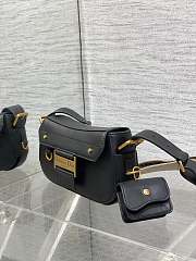 Dior Streetchic Small Bag Oblique jacquard canvas and smooth calfskin in black size 24x5x12.5cm - 6