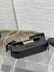 Dior Streetchic Small Bag Oblique jacquard canvas and smooth calfskin in black size 24x5x12.5cm - 4