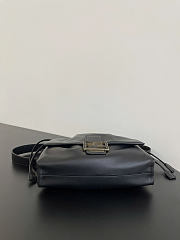 FENDI Mamma Baguette black bag size 26x18x8.5cm  - 3
