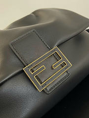 FENDI Mamma Baguette black bag size 26x18x8.5cm  - 4