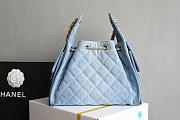 Chanel hobo 25bag denim color size 30x26x14cm - 6