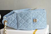 Chanel hobo 25bag denim color size 30x26x14cm - 5