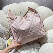 Chanel hobo bag pink pastel color size 40x30x15cm - 2