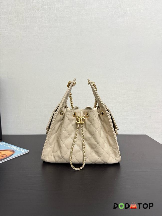 Chanel hobo 25bag beige color size 30x26x14cm - 1