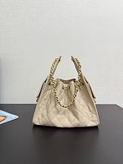 Chanel hobo 25bag beige color size 30x26x14cm - 5