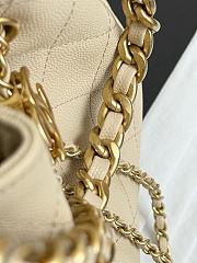 Chanel hobo 25bag beige color size 30x26x14cm - 3