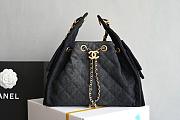 Chanel hobo 25bag black color size 30x26x14cm - 1