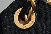 Chanel hobo 25bag black color size 30x26x14cm - 6