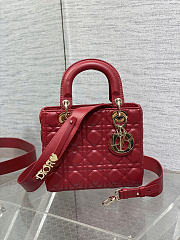 Dior Lady Red bag Size 20 x 17 x 8 cm - 1