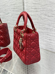 Dior Lady Red bag Size 20 x 17 x 8 cm - 6