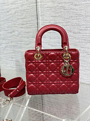 Dior Lady Red bag Size 20 x 17 x 8 cm - 4