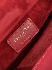 Dior Lady Red bag Size 20 x 17 x 8 cm - 3