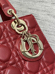 Dior Lady Red bag Size 20 x 17 x 8 cm - 2
