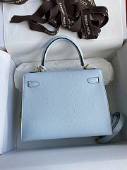 Hermes KELLY Bag Blue Color - Epsom leather - gold hardware - 25cm - 5