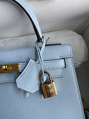 Hermes KELLY Bag Blue Color - Epsom leather - gold hardware - 25cm - 4