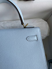 Hermes KELLY Bag Blue Color - Epsom leather - gold hardware - 25cm - 3