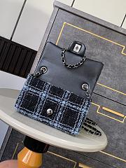 Chanel Mini CF Tweed blue bag Size 20cm - 3