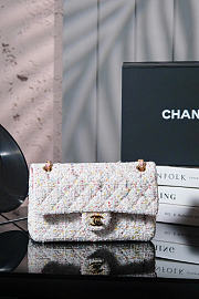 Chanel Tweed pink bag size 25cm - 1
