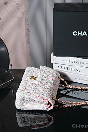 Chanel Tweed pink bag size 25cm - 5