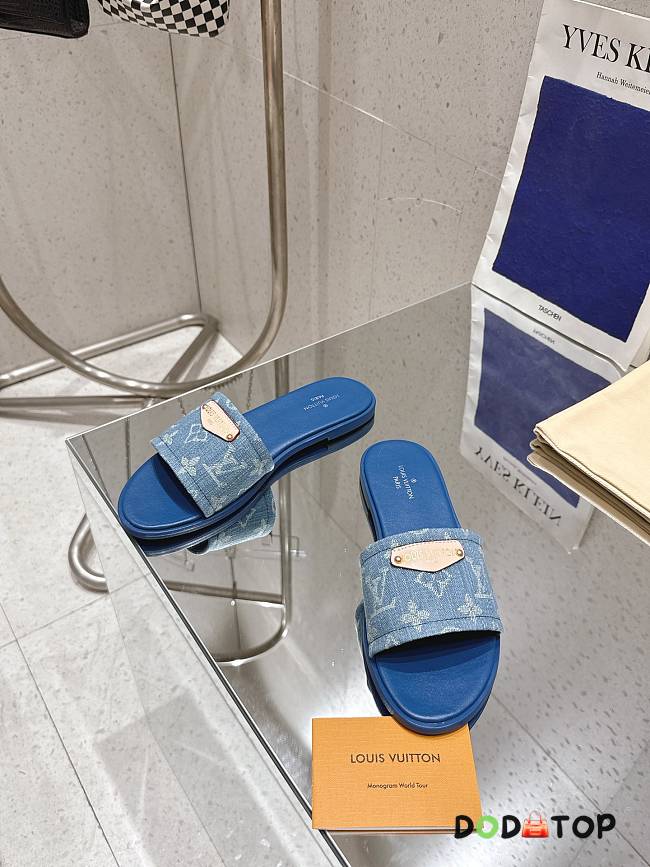 Louis vuitton mules blue  - 1