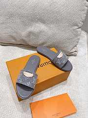 Louis vuitton mules gray - 5
