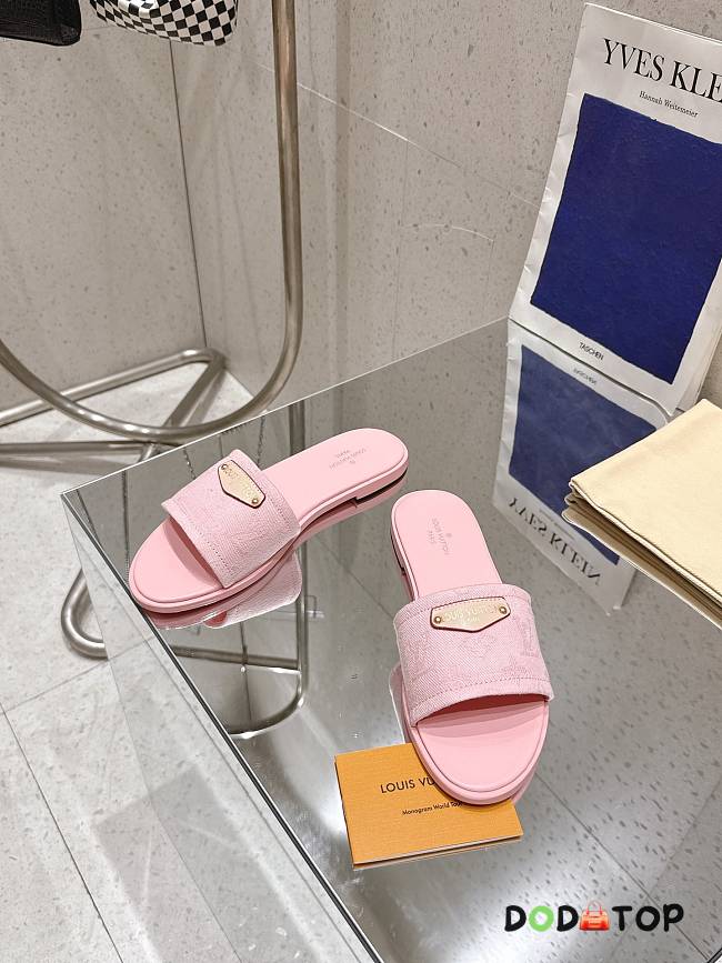 Louis vuitton mules pink1 - 1