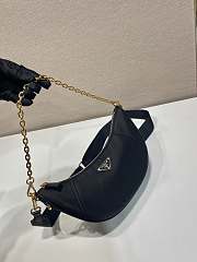 Prada Demi-lune Re-Nylon shoulder bag black size 30x13.5x6cm - 2