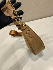Prada Demi-lune Re-Nylon shoulder bag brown size 30x13.5x6cm - 2