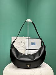 Prada Demi-lune large leather shoulder bag black size 42x19.5x8.5cm - 1