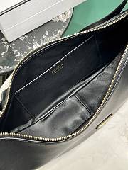 Prada Demi-lune large leather shoulder bag black size 42x19.5x8.5cm - 6