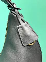 Prada Demi-lune large leather shoulder bag black size 42x19.5x8.5cm - 4
